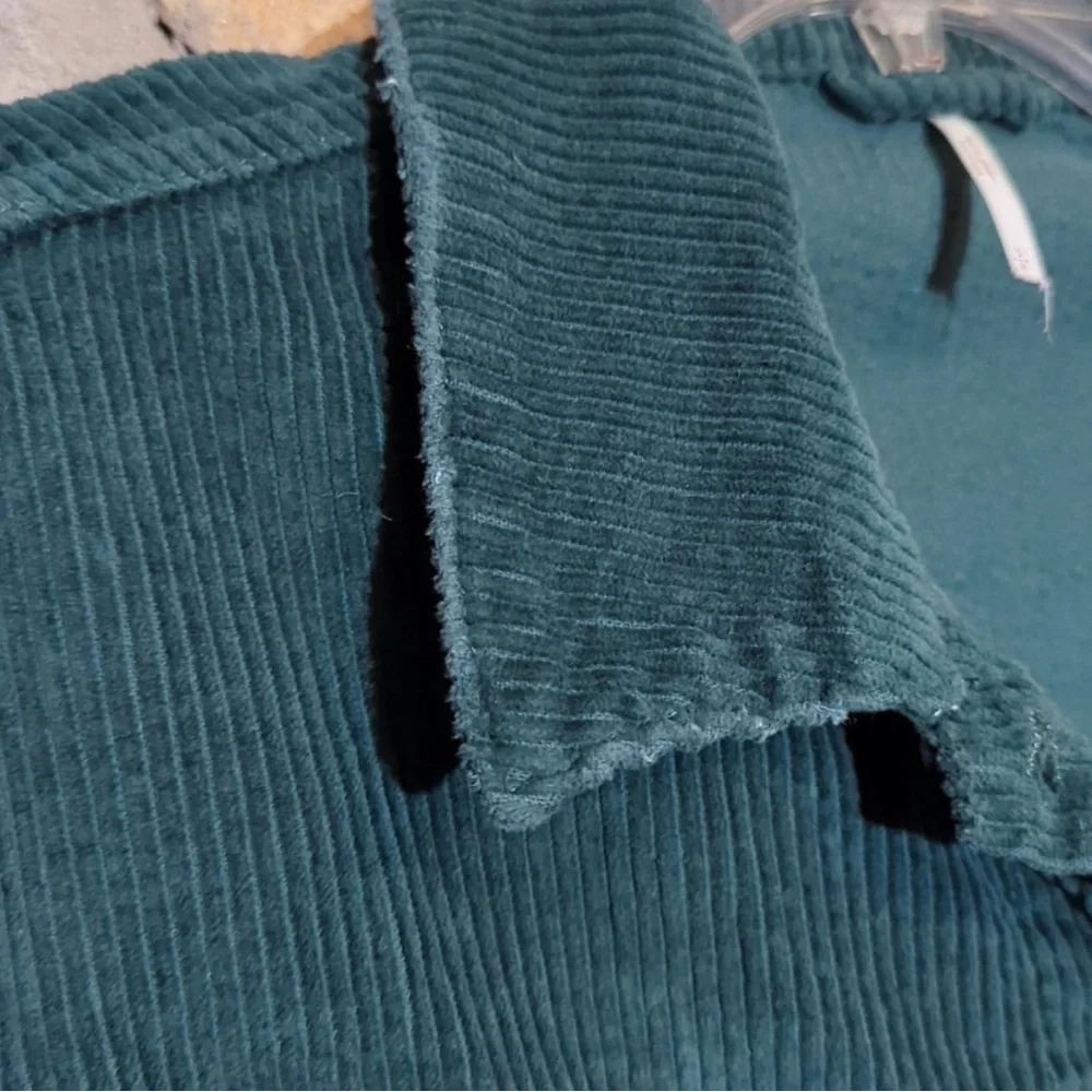 Free People Green Corduroy Jacket with Rust Accent - Picture 8 of 14